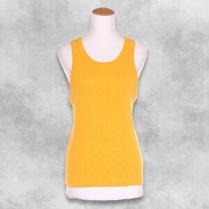 Ardene Scooped Neckline Racerback Sleeveless Tank Top Mustard Women’s Large EUC